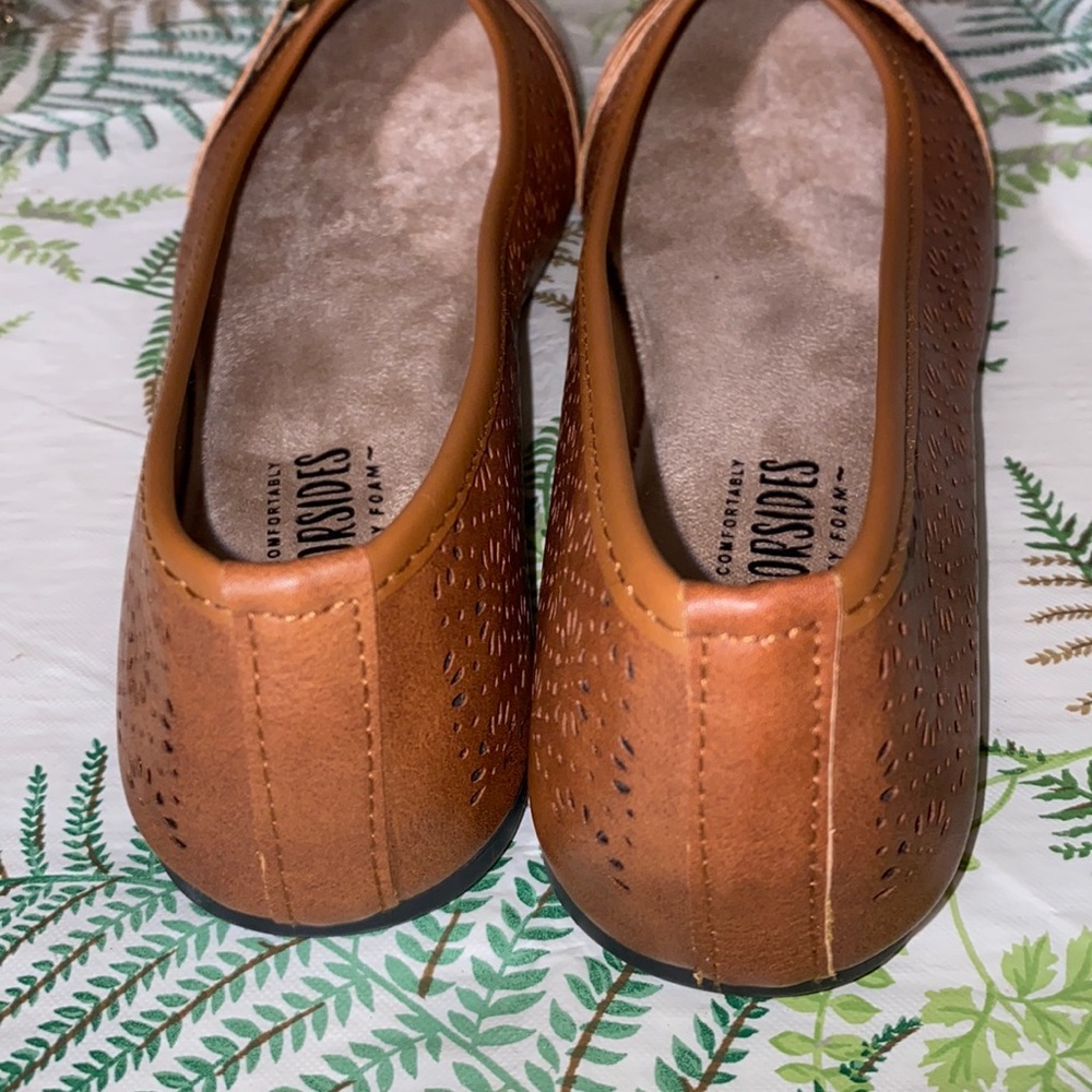 Harborsides Women's Giovana Ballerina Flats round toe shoes size 7 brown - Picture 3 of 5
